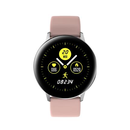 relógio redondo smartwatch 1 rosa
