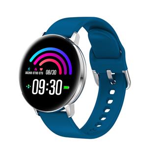 runde Smartwatch blau 4