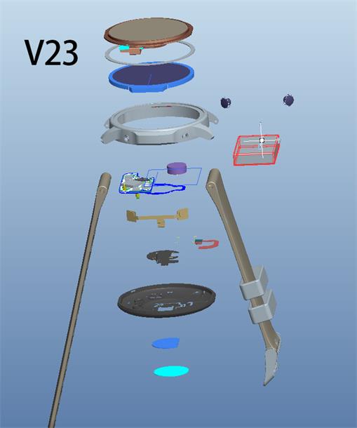 Estrutura 3D do smartwatch