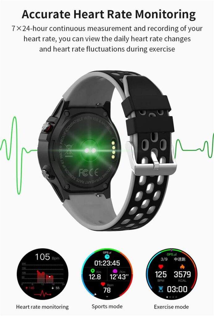 GPS Watch (21) heart rate monitoring