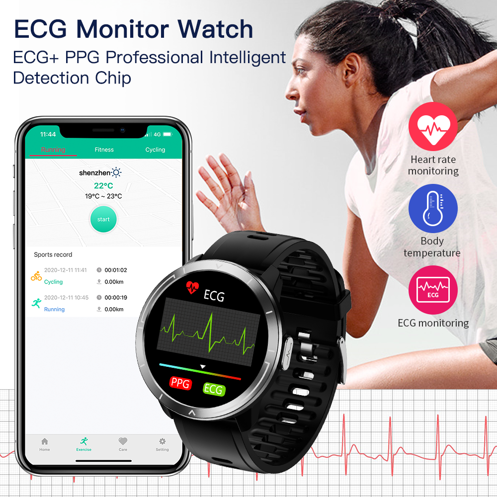 Techiso ECG+PPG Smart Fitness Health Spots Band Smartwatch Price in India -  Buy Techiso ECG+PPG Smart Fitness Health Spots Band Smartwatch online at