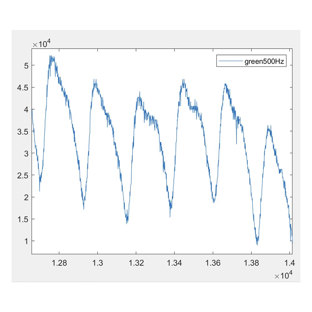 PPG 500hz Rohdatenwelle