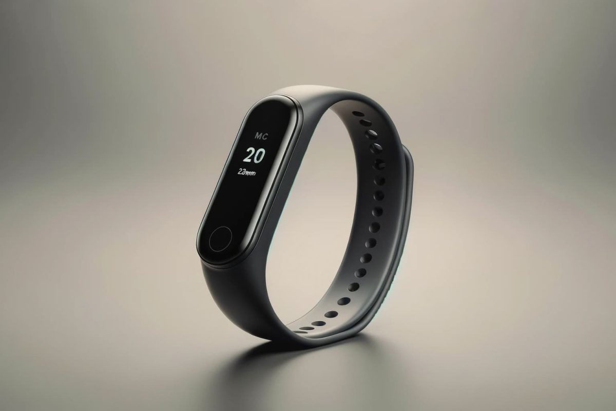 iSmarch X7 Smartband mit einem 0,96-Zoll-TFT-Display, das sein schlankes, leichtes Profil hervorhebt und für ältere Menschen und Frauen geeignet ist, mit einer seitlichen SOS-Taste